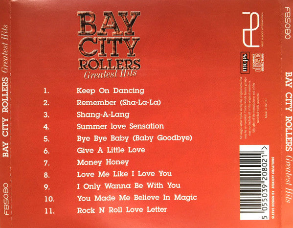 Bay City Rollers : Greatest Hits	 (CD, Comp)