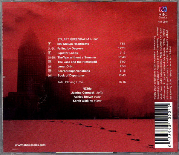 NZTrio : 800 Million Heartbeats - NZTrio Plays The Music Of Stuart Greenbaum (CD, Album)