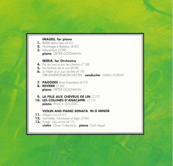 Claude Debussy : Poetic Impressions (CD, Comp)