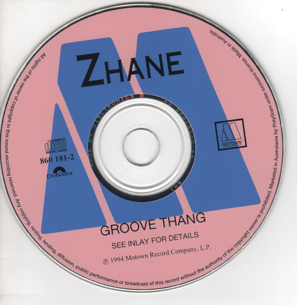 Zhané : Groove Thang (CD, Maxi, Car)