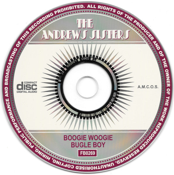 The Andrews Sisters : Boogie Woogie Bugle Boy (CD, Comp, RM)