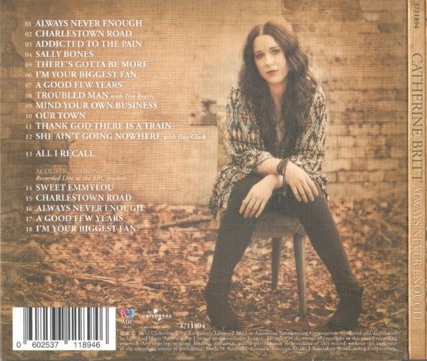 Catherine Britt : Always Never Enough (CD, Album, Dig)