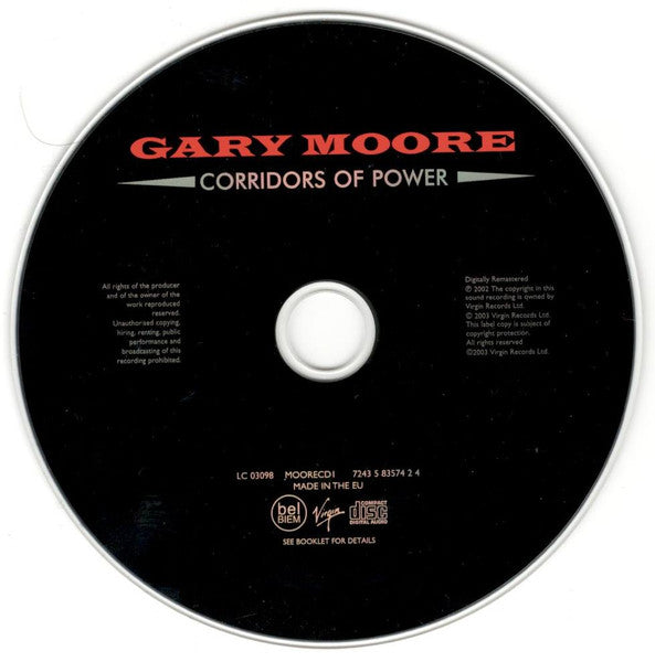 Gary Moore : Corridors Of Power (CD, Album, RE, RM, RP)