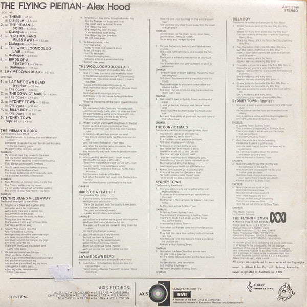Alex Hood : The Flying Pieman (LP, Album)