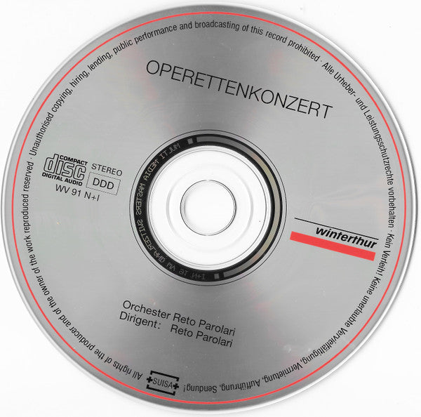 Orchester Reto Parolari : Operettenkonzert (CD)