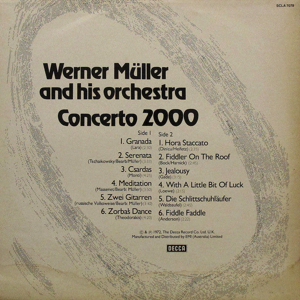 Werner Müller And His Orchestra* : Concerto 2000 (LP, Comp)