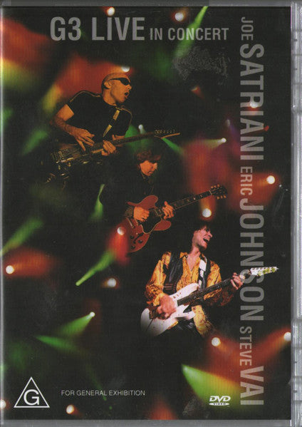 Joe Satriani / Eric Johnson (2) / Steve Vai / G3 (6) : G3 Live In Concert (DVD-V, Multichannel)