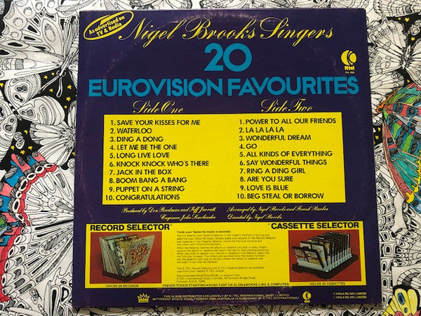 The Nigel Brooks Singers : 20 Eurovision  Favourites (LP, Album, Ltd)