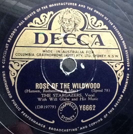 The Stargazers : Rose Of The Wildwood / Came The Morning (Shellac, 10")