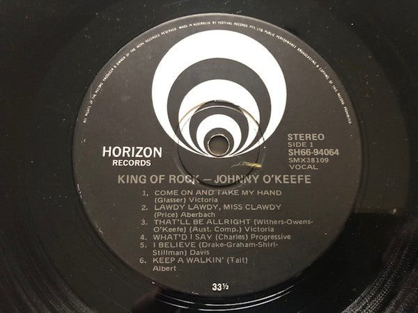 Johnny O'Keefe : King Of Rock (LP, Comp)