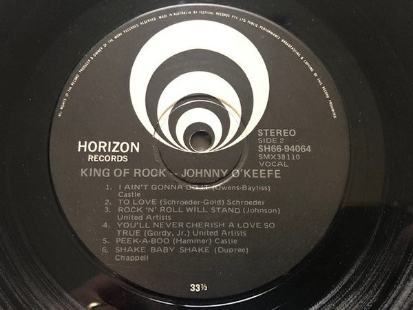 Johnny O'Keefe : King Of Rock (LP, Comp)