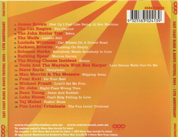 Various : Bluesfest - The Album: East Coast Blues & Roots Festival 2004 - 15th Anniversary (CD, Album)