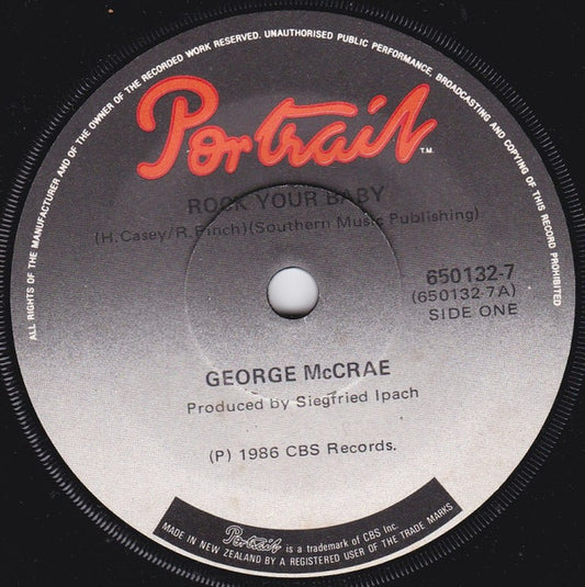 George McCrae : Rock Your Baby (7", Single)