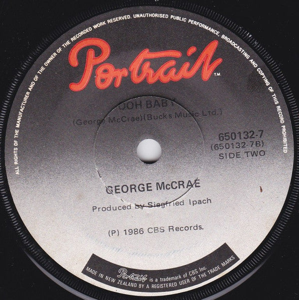 George McCrae : Rock Your Baby (7", Single)
