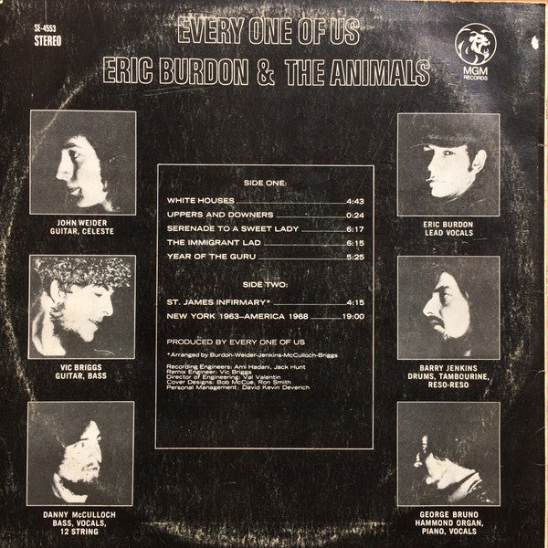 Eric Burdon & The Animals : Every One Of Us (LP, Album)