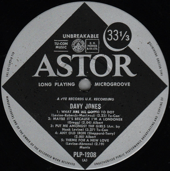 Davy Jones : Davy Jones (LP, Album, Mono)