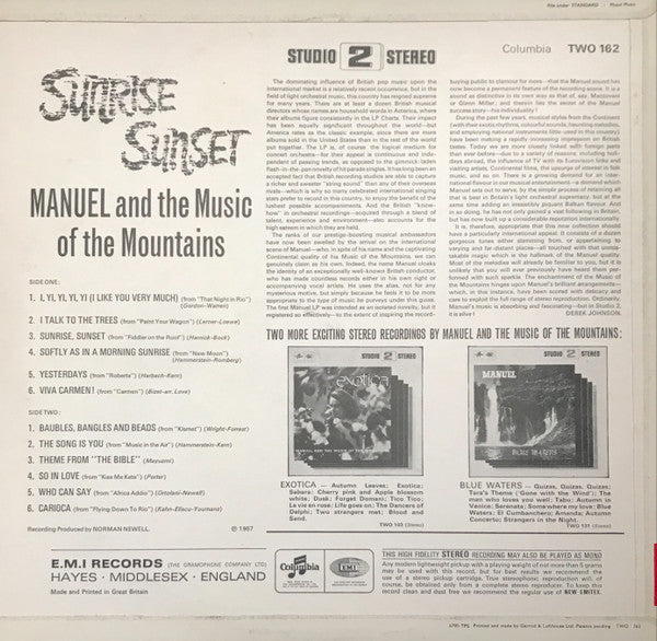 Manuel* : Sunrise Sunset (LP, Album)