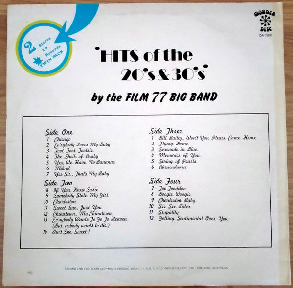 The Film 77 Big Band : Hits Of The 20’s And 30’s (2xLP)