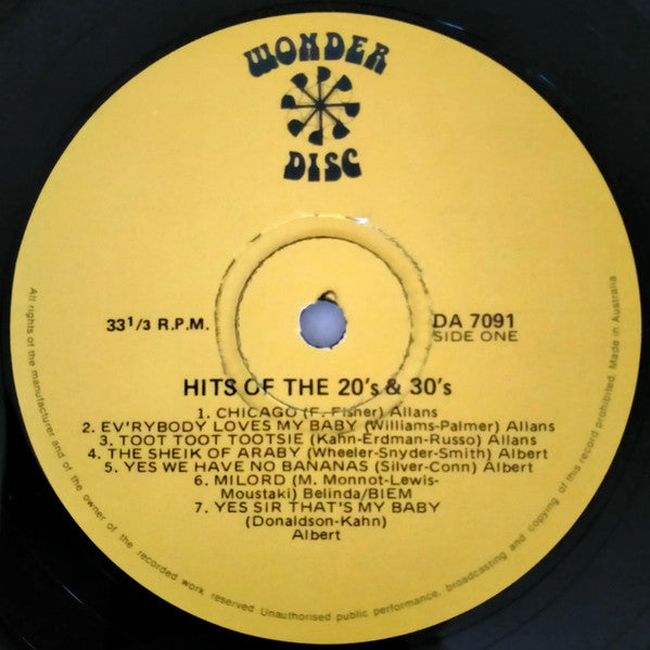 The Film 77 Big Band : Hits Of The 20’s And 30’s (2xLP)