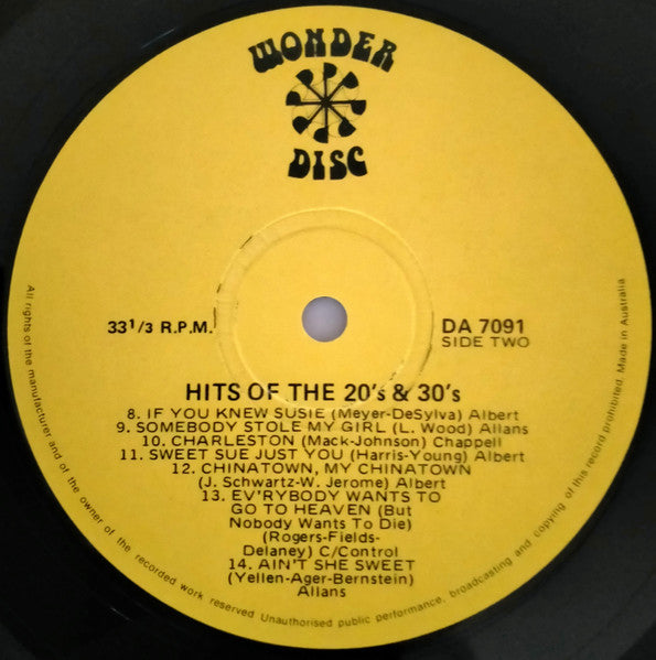 The Film 77 Big Band : Hits Of The 20’s And 30’s (2xLP)