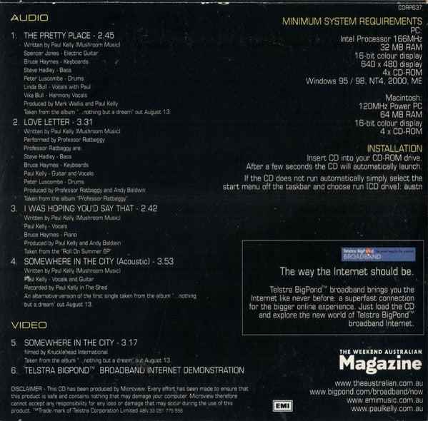Paul Kelly (2) : Paul Kelly Exclusive CD (CD, EP, Comp, Enh)