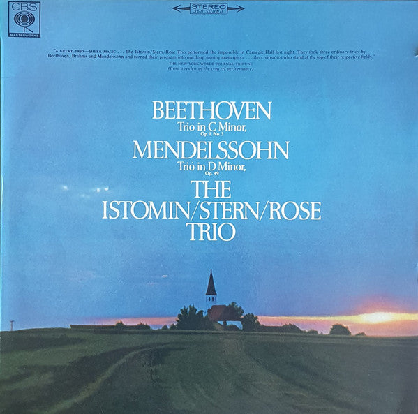 Ludwig van Beethoven / Felix Mendelssohn-Bartholdy - The Istomin/Stern/Rose Trio : Trio In C Minor, Op. 1, No. 3 / Trio In D Minor, Op. 49 (LP, Album)