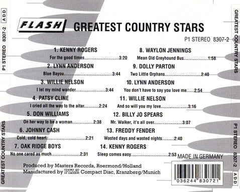 Various : Greatest Country Stars (CD, Comp)