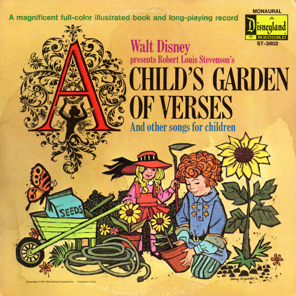 Frances Archer And Beverly Gile : Walt Disney Presents A Child's Garden Of Verses And Other Stories For Children (LP, Album, Mono, RE, Gat)