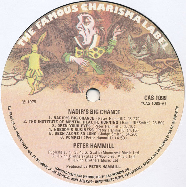 Peter Hammill : Nadir's Big Chance (LP, Album)