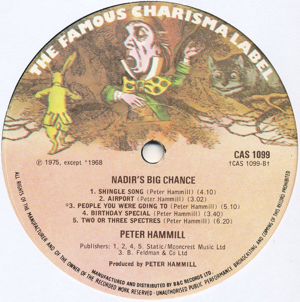 Peter Hammill : Nadir's Big Chance (LP, Album)