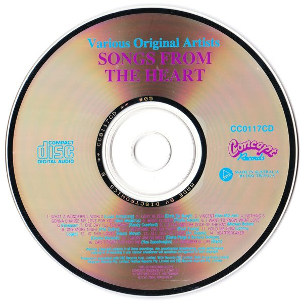 Various : Songs From The Heart (CD, Comp)