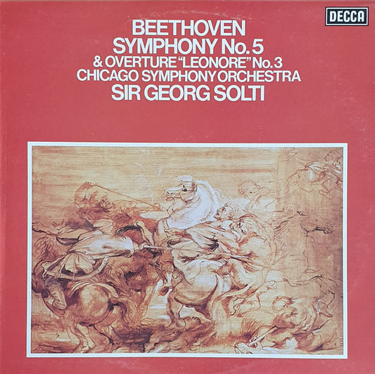 Ludwig van Beethoven, Chicago Symphony Orchestra, Georg Solti : Symphony No. 5 &  Overture "Leonore" No. 3 (LP)