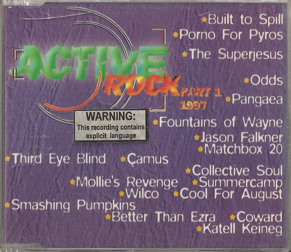 Various : Active Rock Part 1 1997 (CD, Comp, Promo)