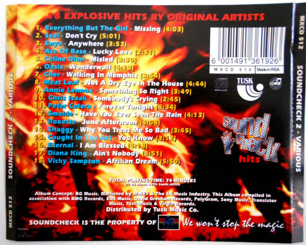 Various : Soundcheck Volume 2 (CD, Comp)