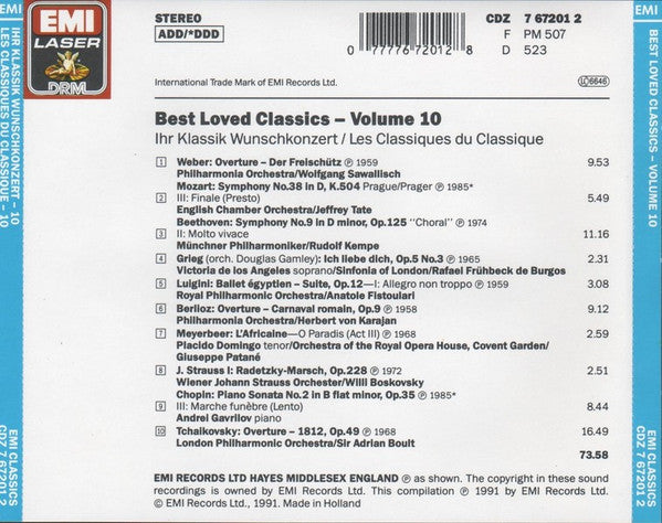 Various : Best-Loved Classics 10 (CD, Comp)