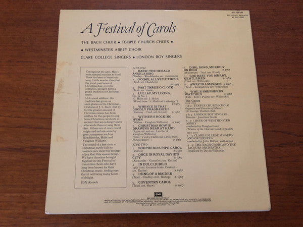 Various : A Festival Of Carols (LP)