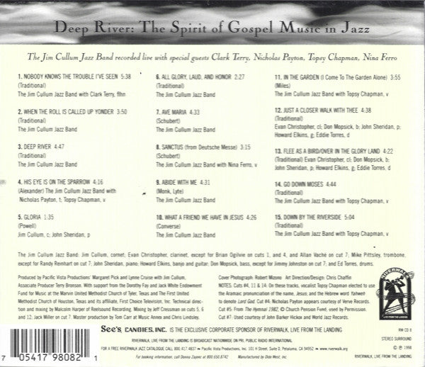 The Jim Cullum Jazz Band : Deep River: The Spirit of Gospel Music in Jazz (CD, Album)