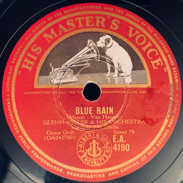 Glenn Miller And His Orchestra : A String Of Pearls / Blue Rain (Shellac, 10")