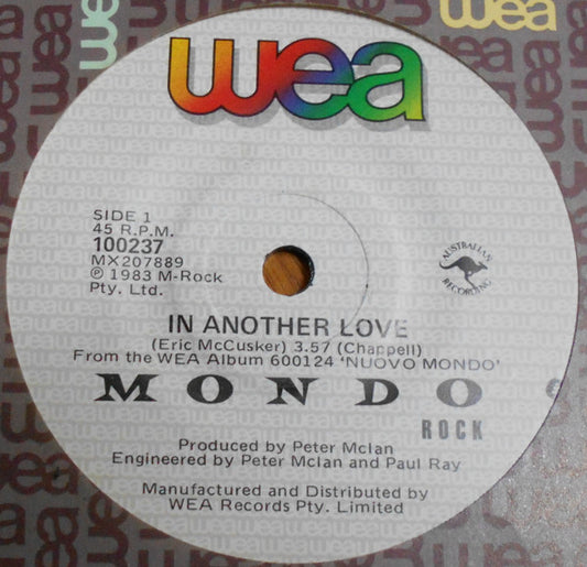 Mondo Rock : In Another Love (7", Single)