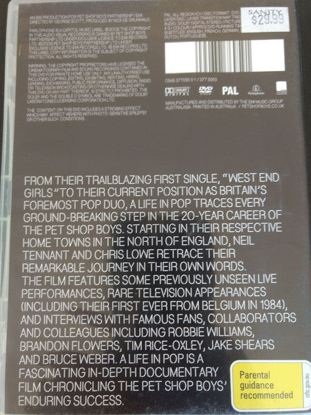 Pet Shop Boys : A Life In Pop (DVD-V, PAL)