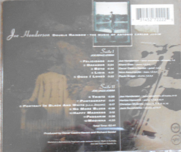 Joe Henderson : Double Rainbow - The Music Of Antonio Carlos Jobim (CD, Album)