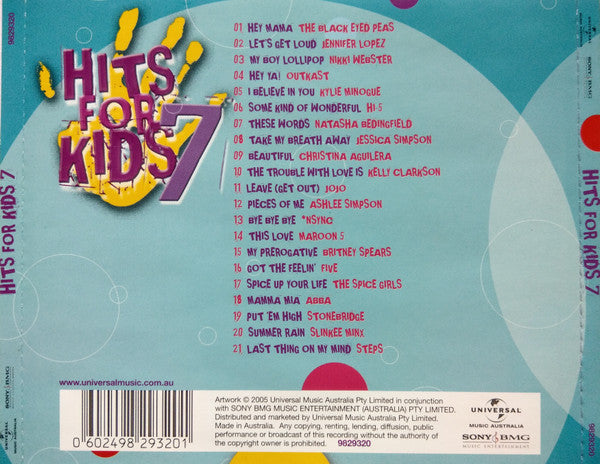 Various : Hits For Kids 7 (CD, Comp)