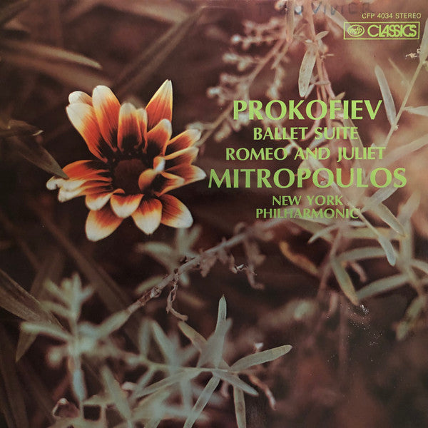 Sergei Prokofiev, Dimitri Mitropoulos, New York Philharmonic : Romeo And Juliet Ballet Suite (LP)