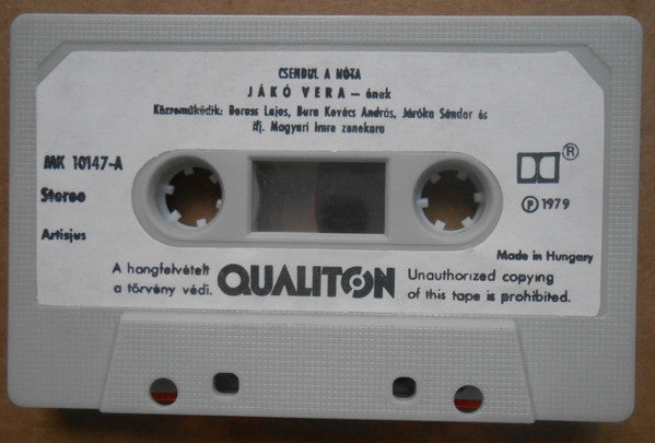 Jákó Vera : Csendül A Nóta (Cass, Album, Gre)