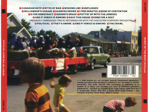 Spirit Of The West : Hit Parade (CD, Comp, Club)