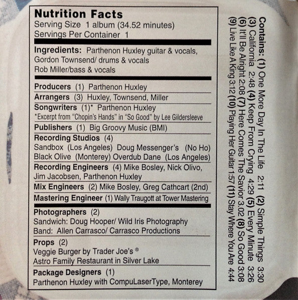 Parthenon Huxley : "Deluxe" (CD, Album)