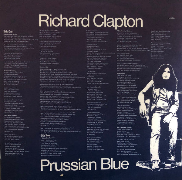 Richard Clapton : Prussian Blue (LP, Album)