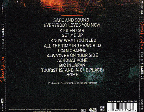 Shane Nicholson : Faith & Science (CD, Album)