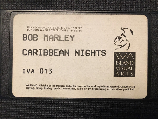 Bob Marley & The Wailers : Caribbean Nights (VHS, RE)