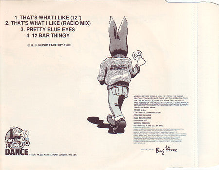 Jive Bunny And The Mastermixers : That's What I Like (CD, Single)